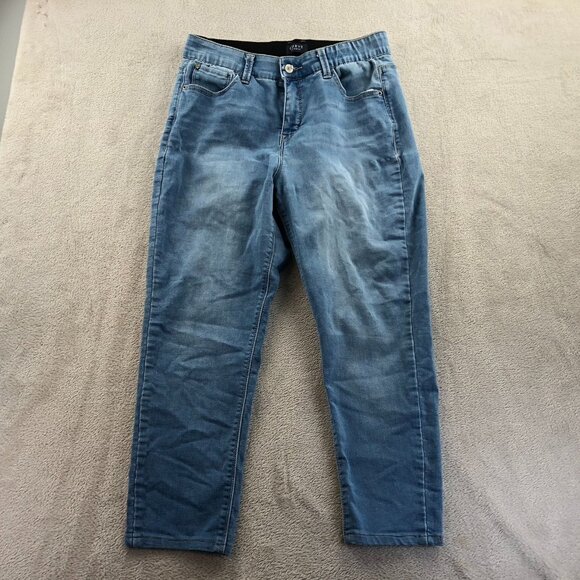 Curve Appeal Womens Jeans Size 10/30 Ankle Stretch Skinny Leg Casual Blue Denim - Picture 12 of 13